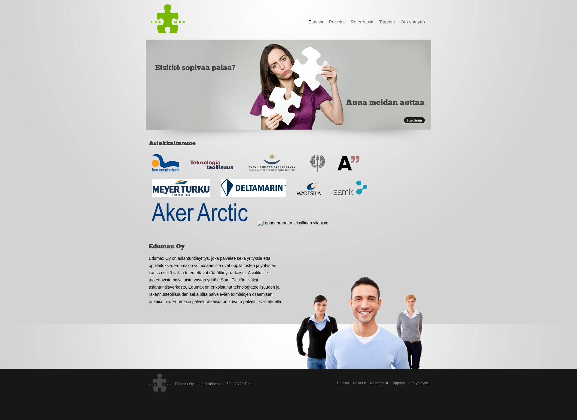 Screenshot for edumax.fi