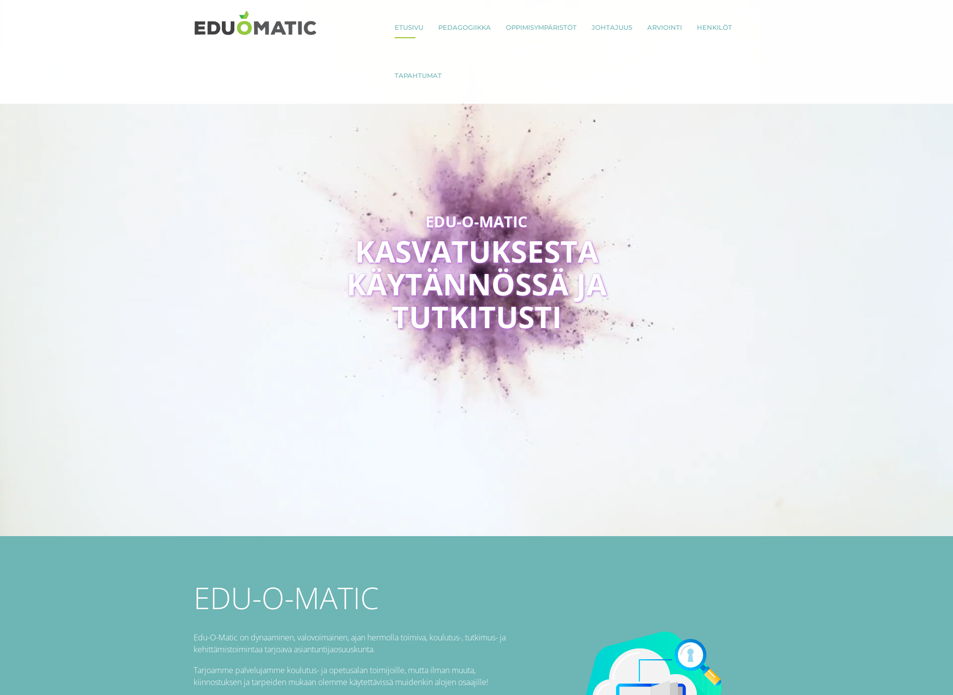 Skärmdump för eduomatic.fi