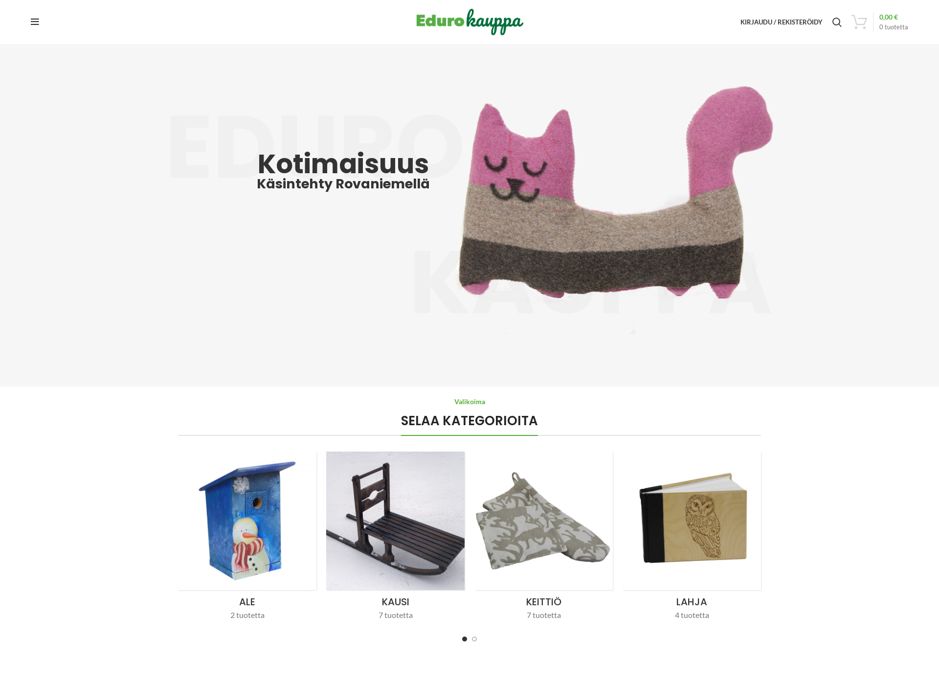 Skärmdump för edurokauppa.fi