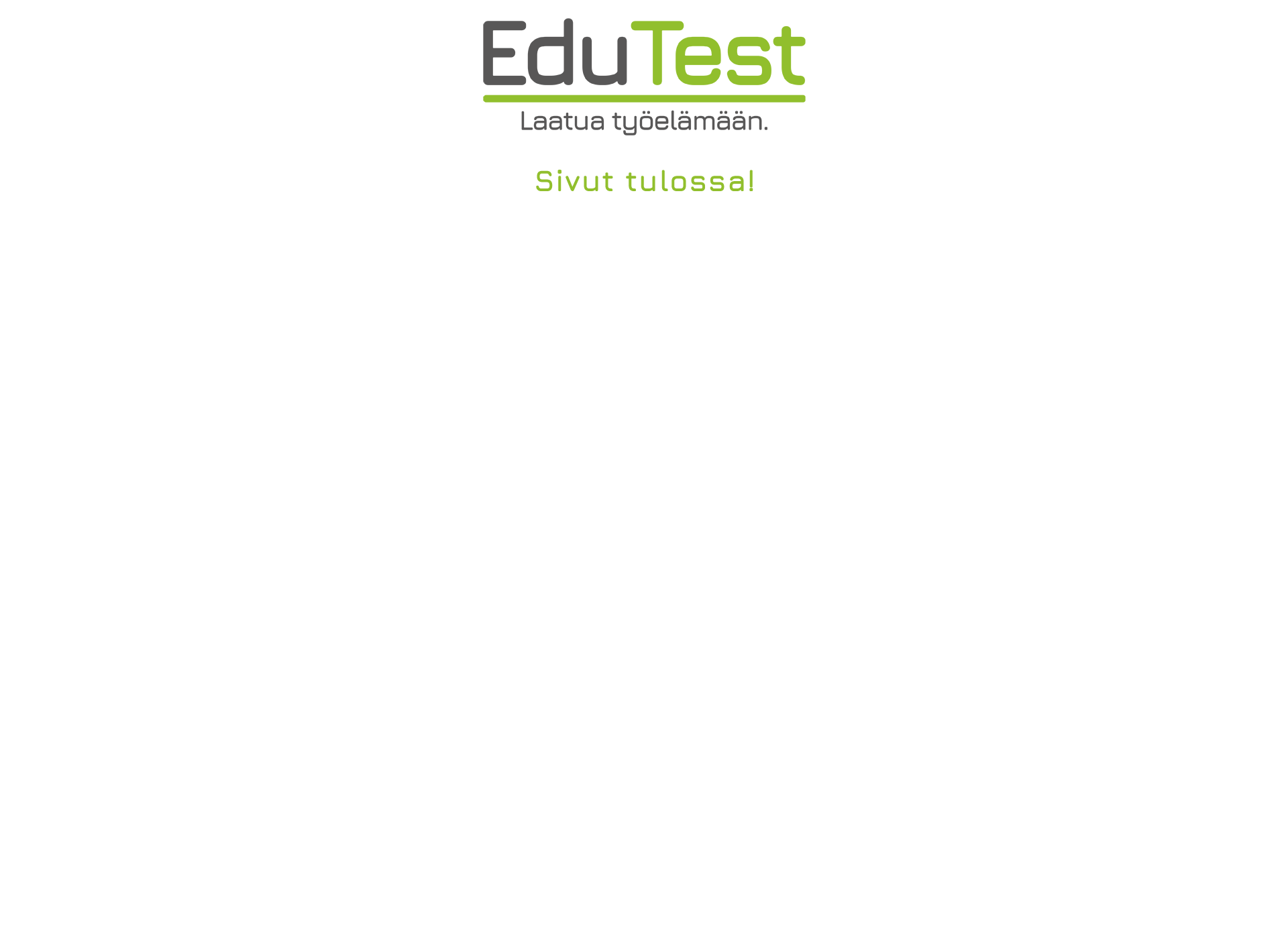 Skärmdump för edutest.fi