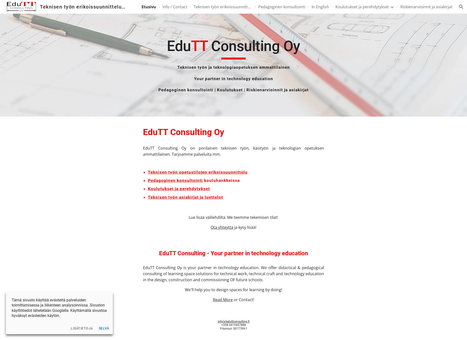 Screenshot for eduttconsulting.fi