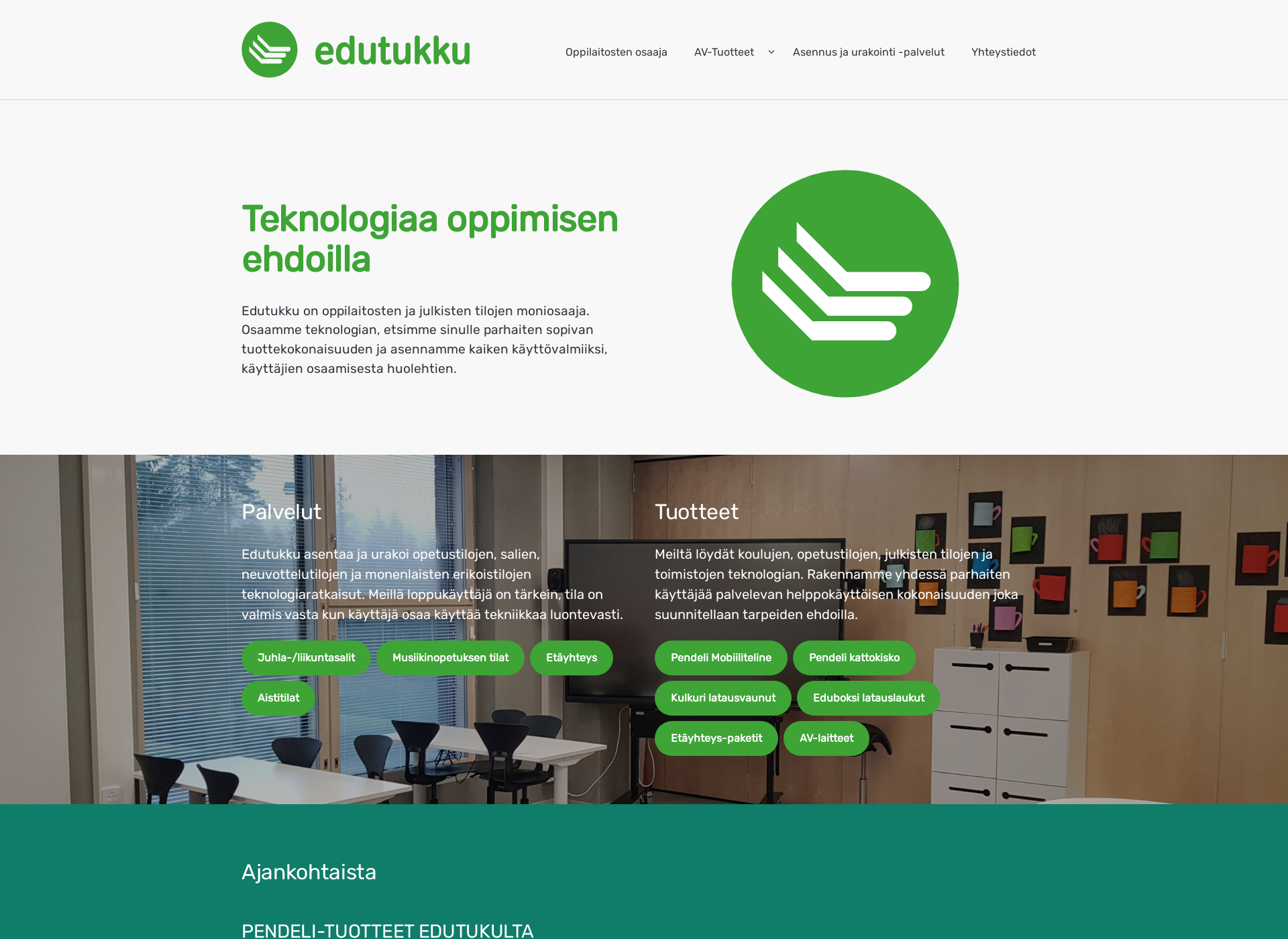 Screenshot for edutukku.fi