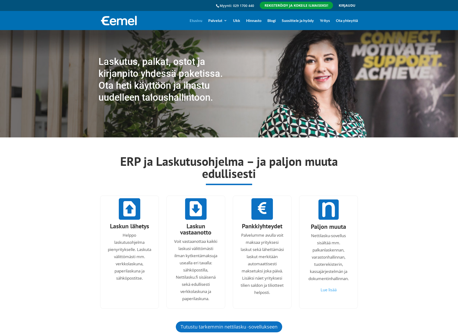 Screenshot for eemel.fi