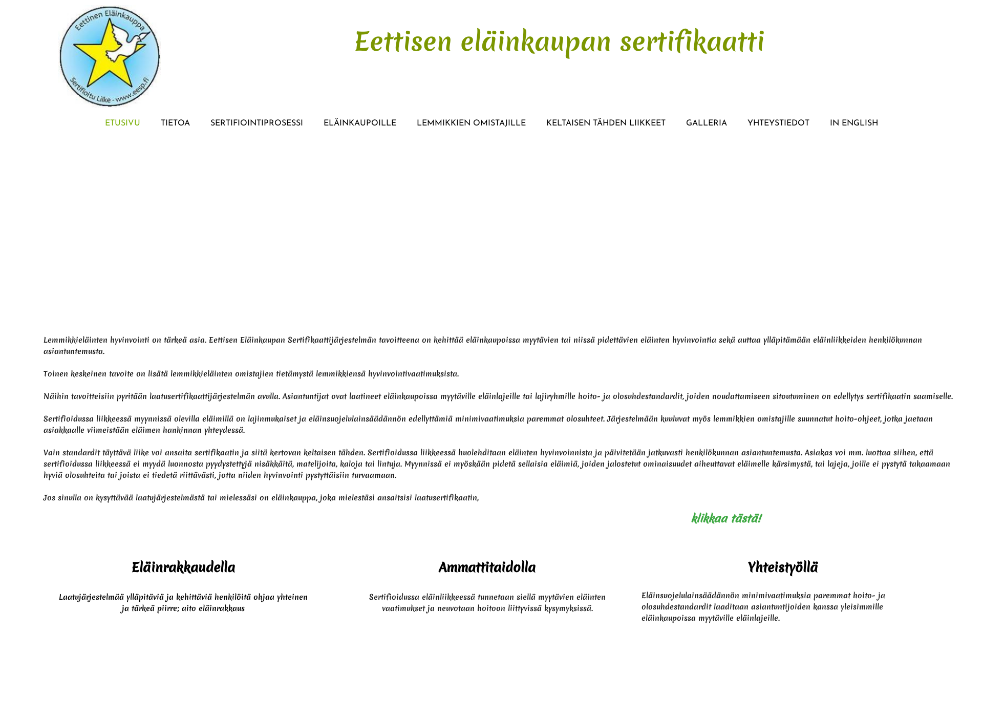 Screenshot for eesp.fi