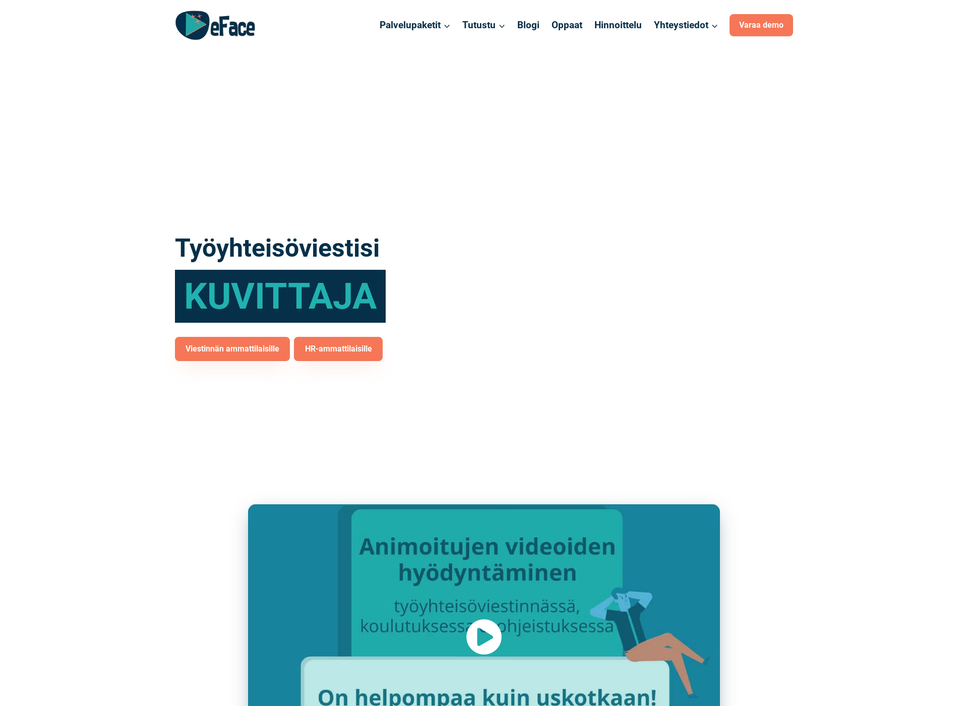 Screenshot for eface.fi