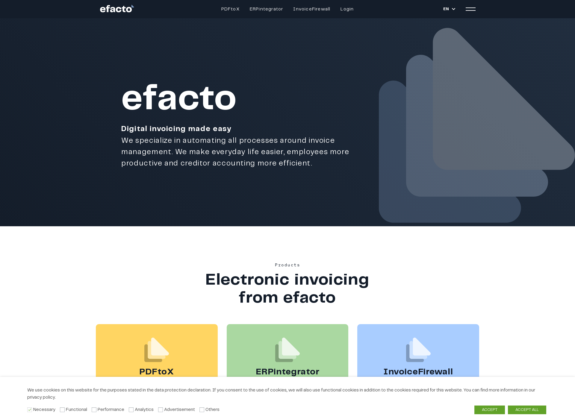 Screenshot for efacto.fi