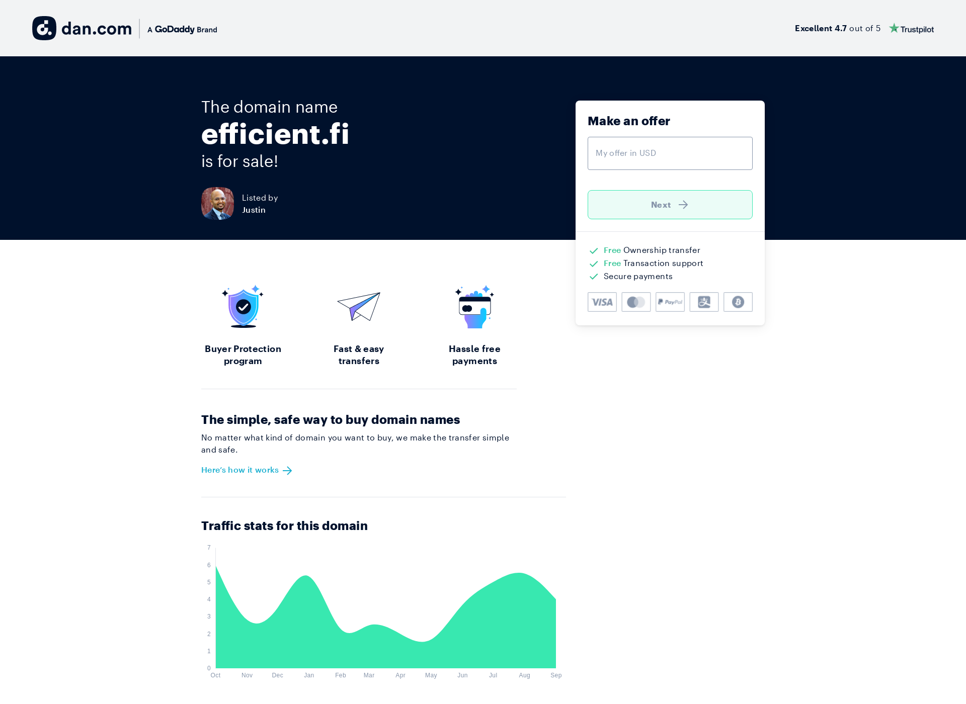 Screenshot for efficient.fi