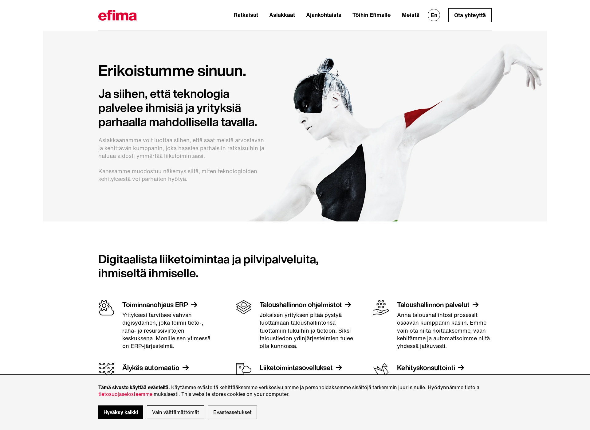 Screenshot for efima.com