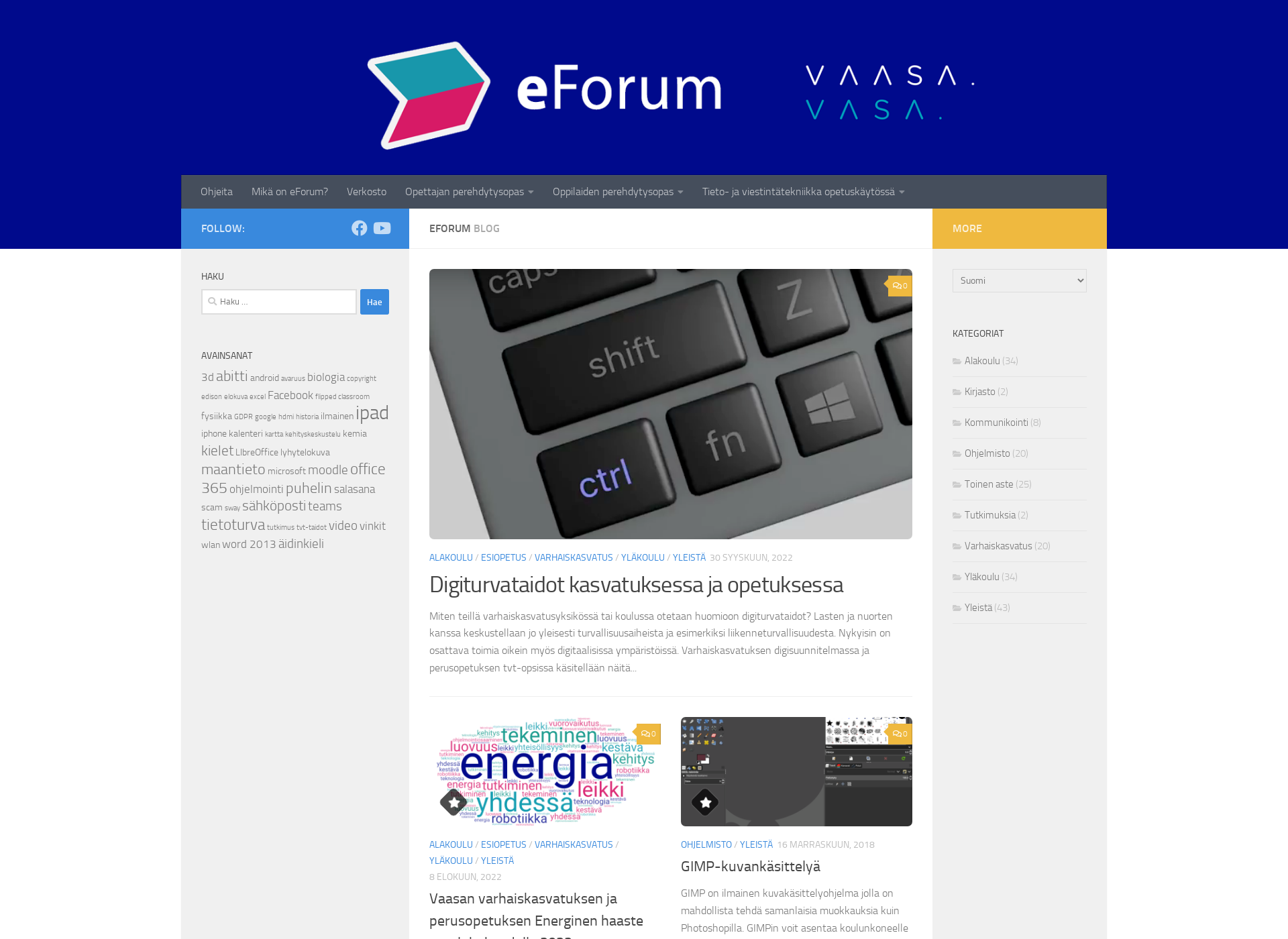 Screenshot for eforum.fi