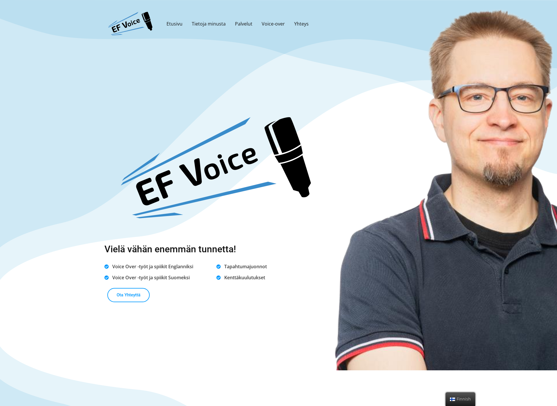Skärmdump för efvoice.fi