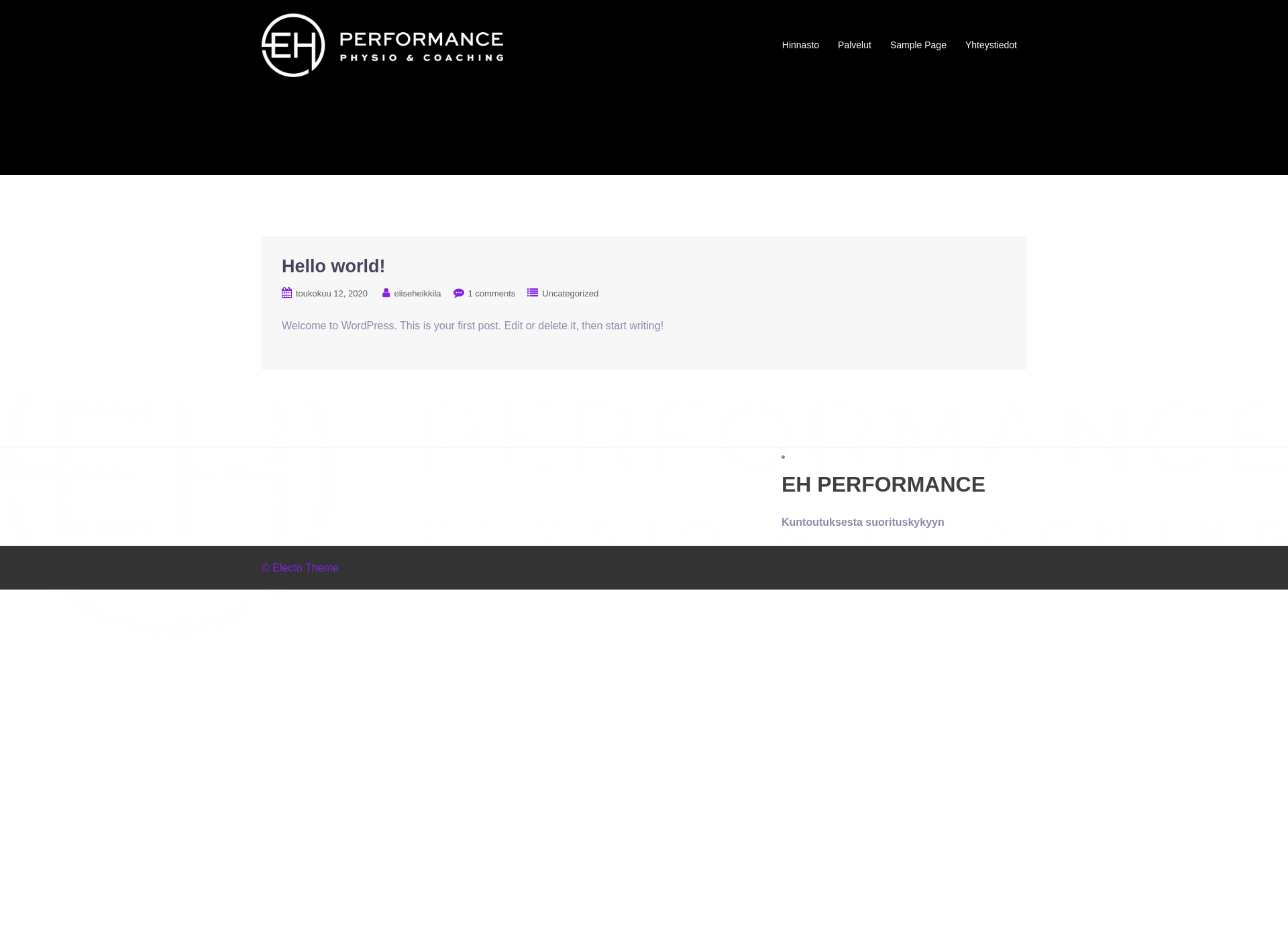 Screenshot for ehperformance.fi