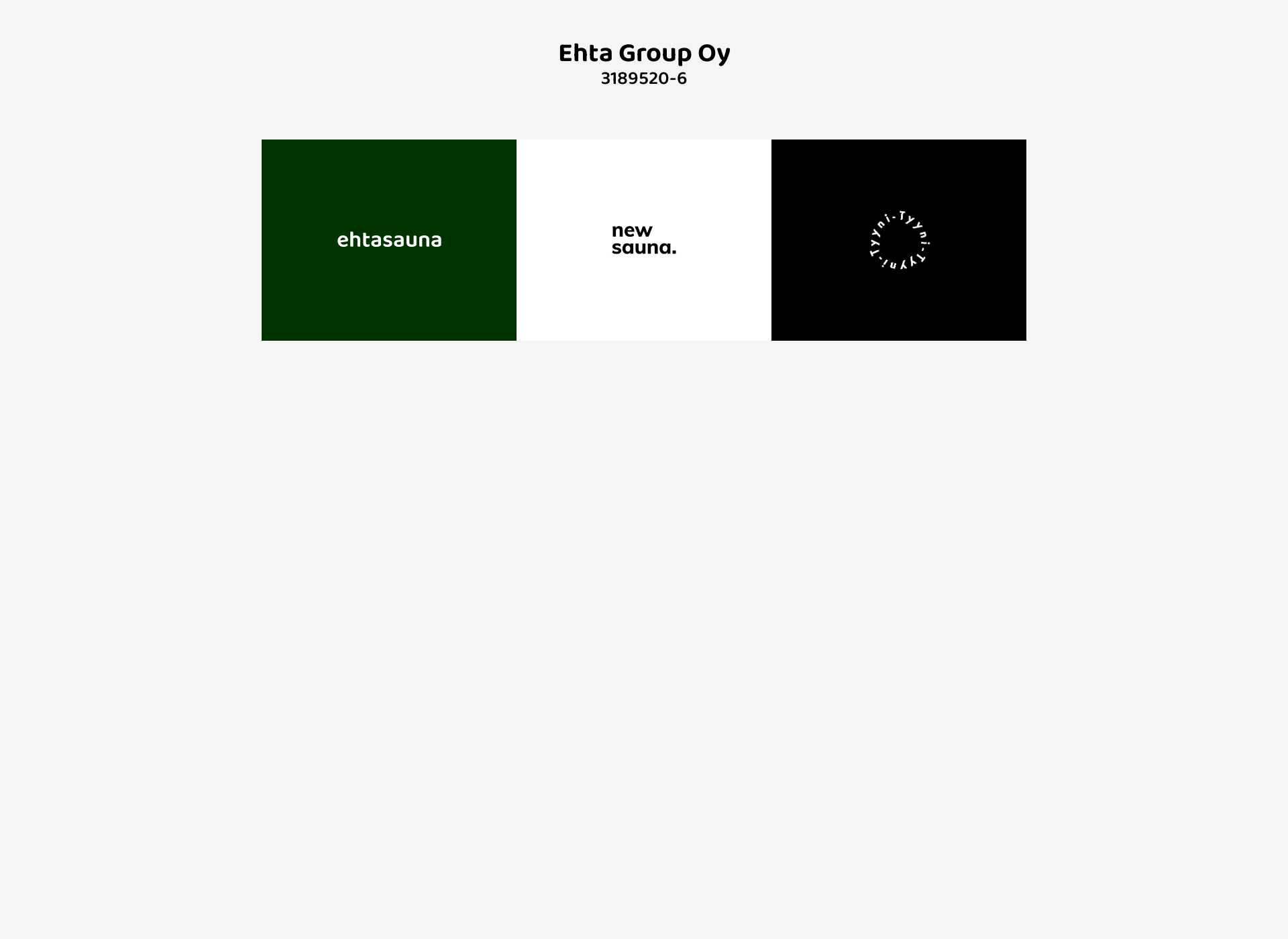 Skärmdump för ehtagroup.fi