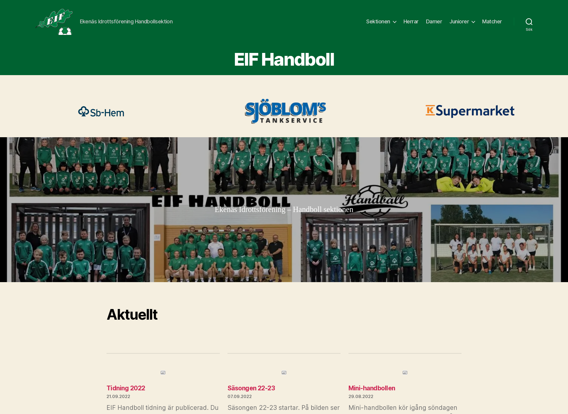 Screenshot for eifhandboll.fi