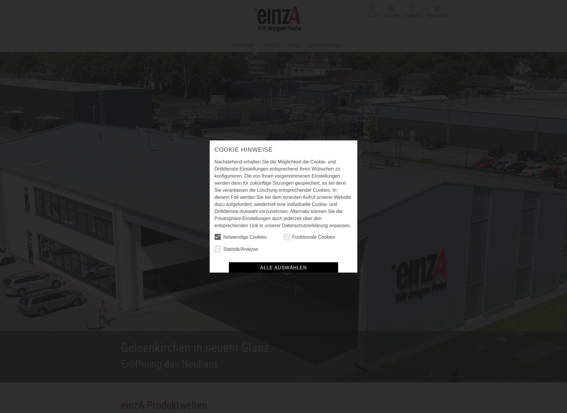 Screenshot for einza.fi