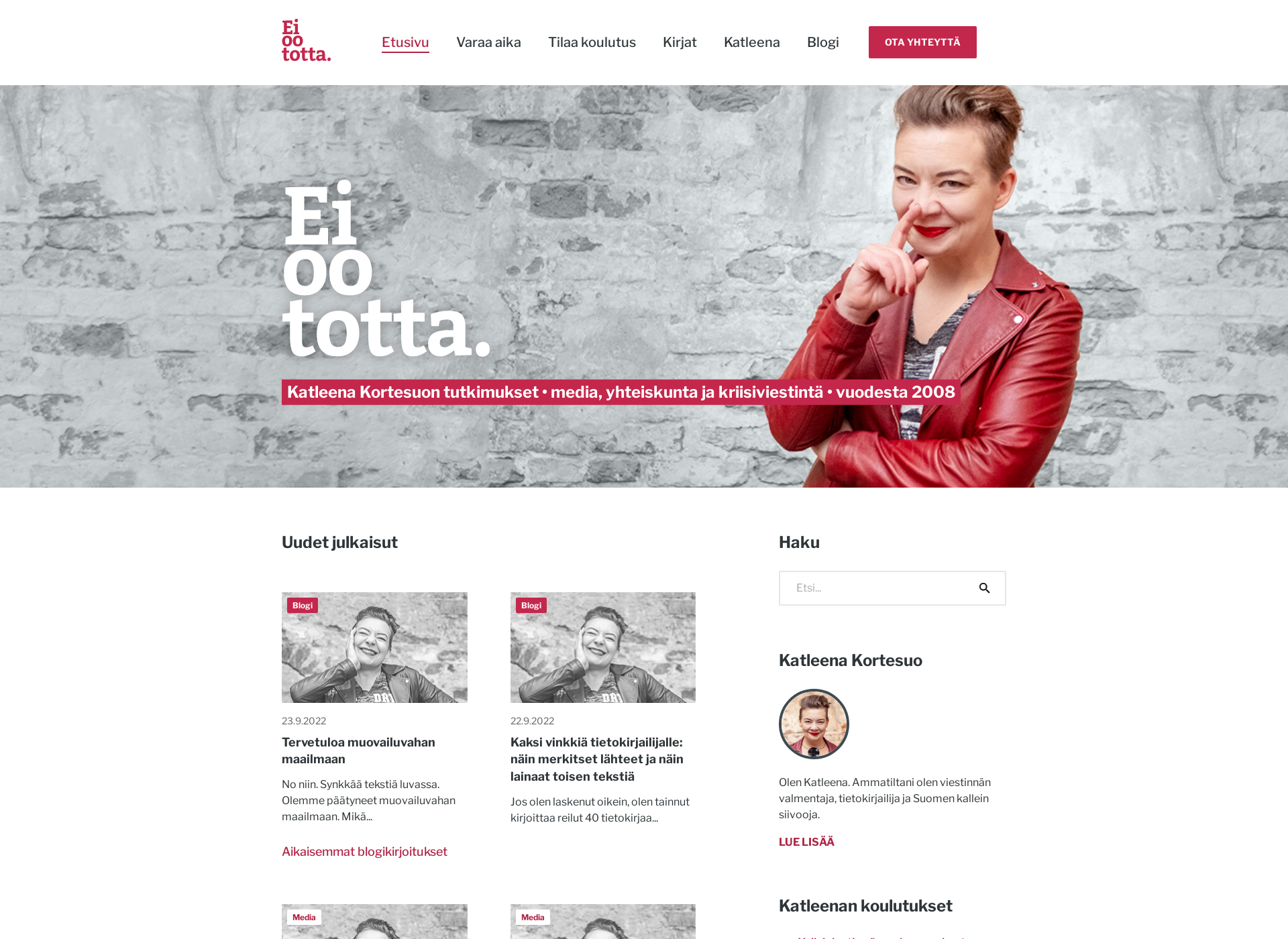 Screenshot for eioototta.fi
