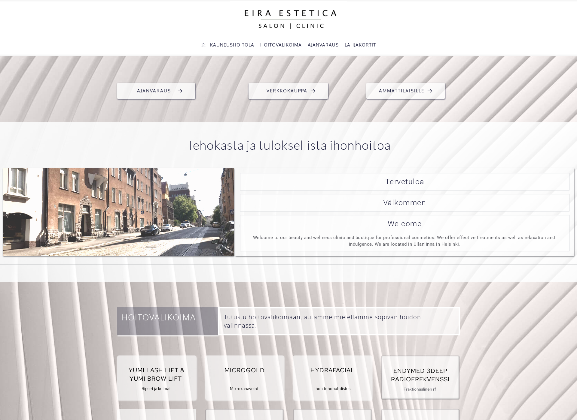 Screenshot for eiraestetica.fi