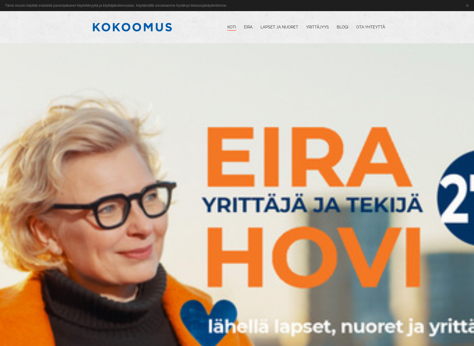 Skärmdump för eirahovi.fi
