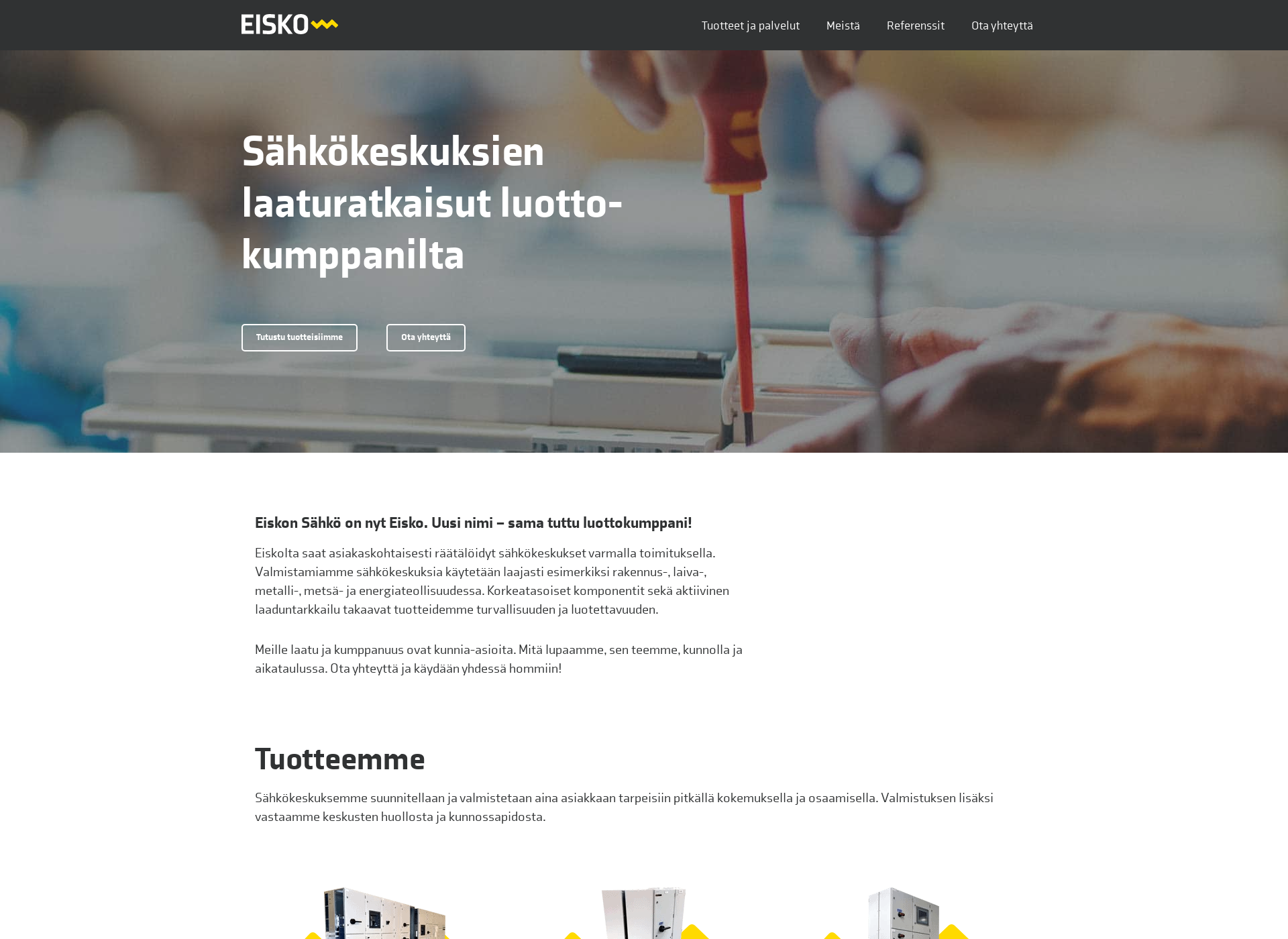 Screenshot for eisko.fi