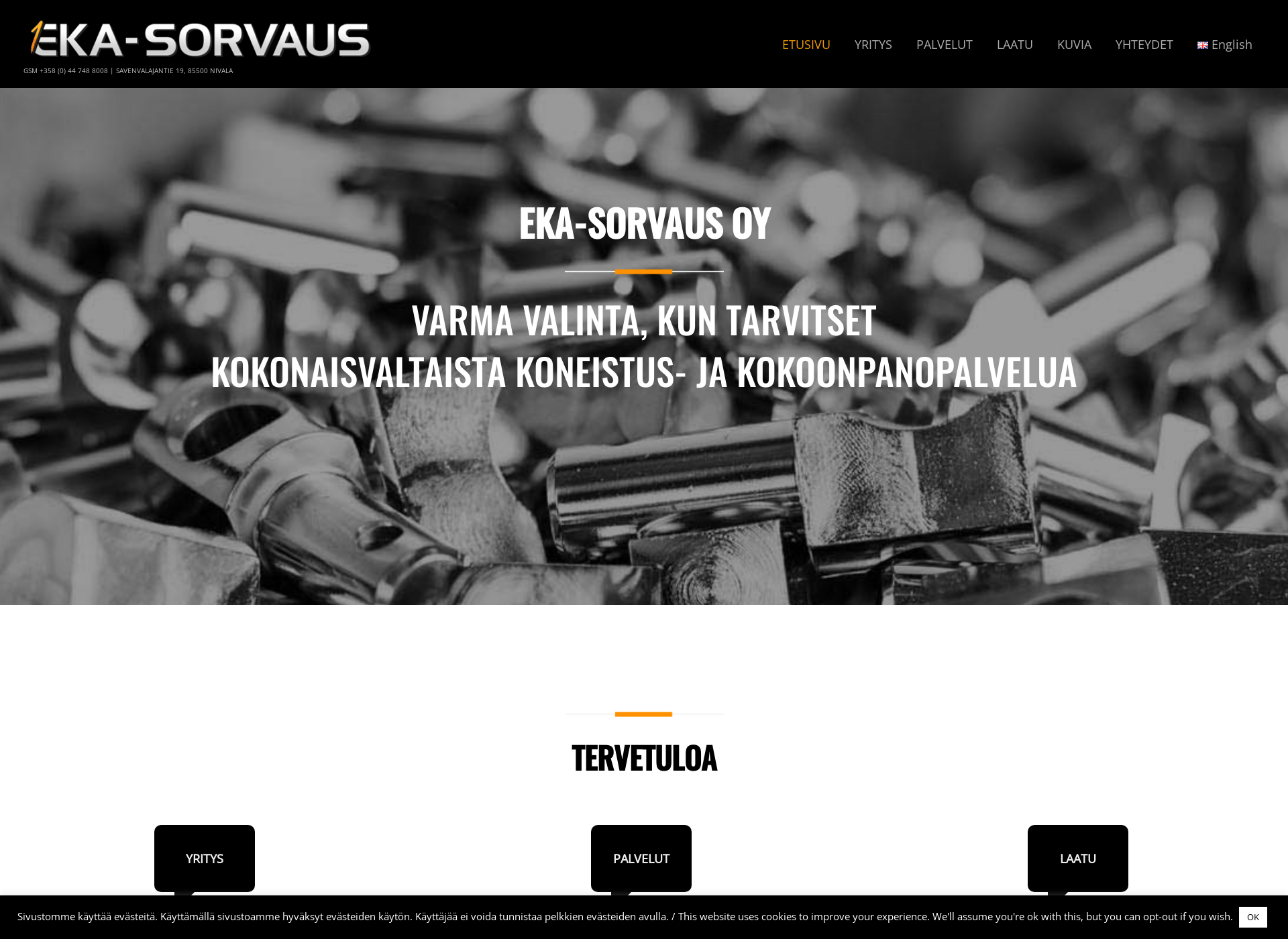Screenshot for eka-sorvaus.fi