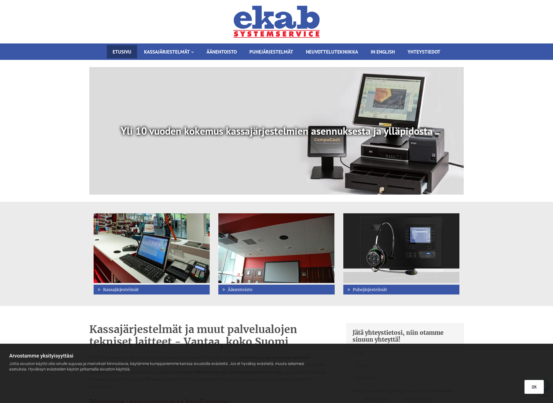 Screenshot for ekab.fi