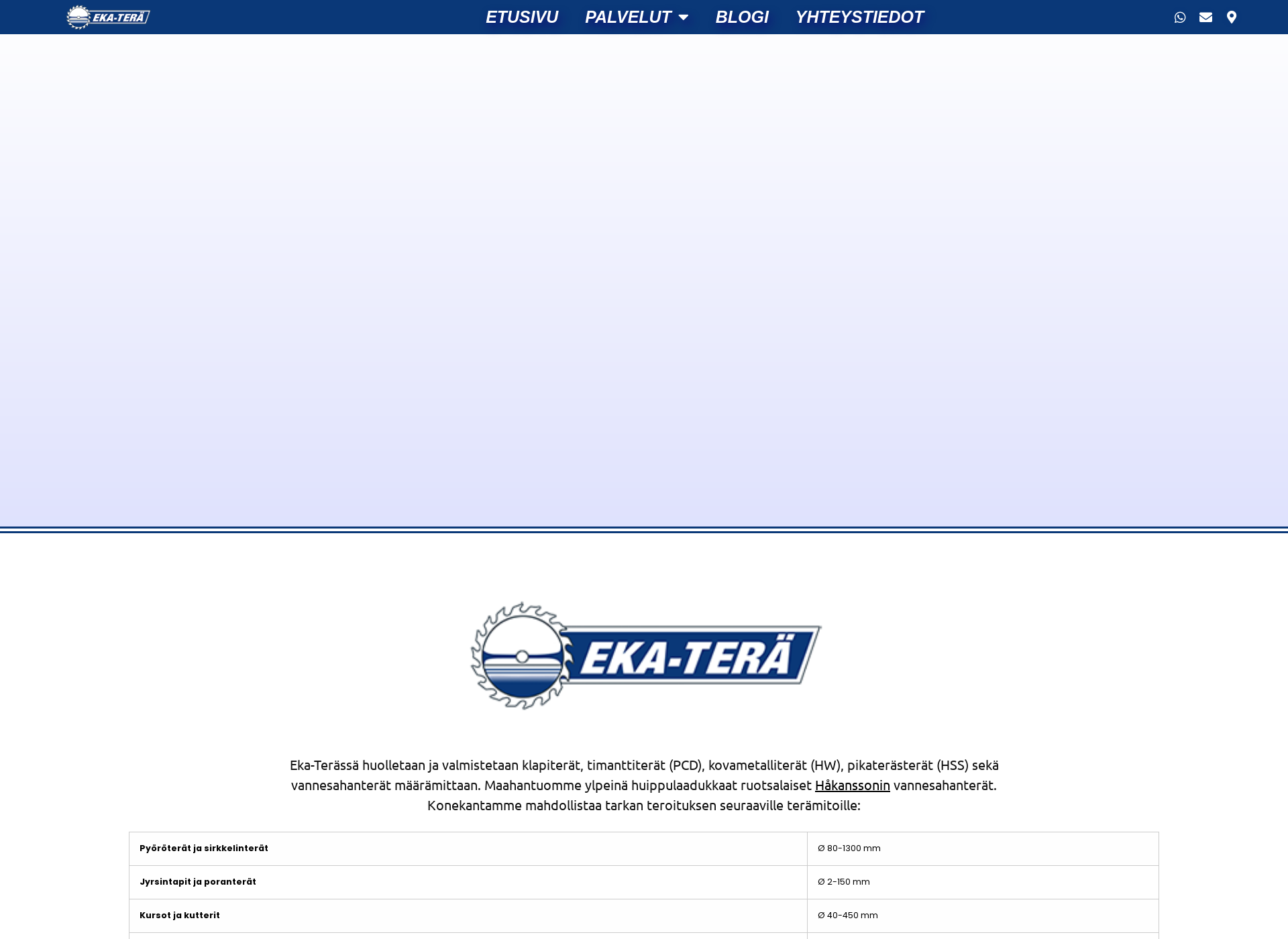 Skärmdump för ekatera.fi