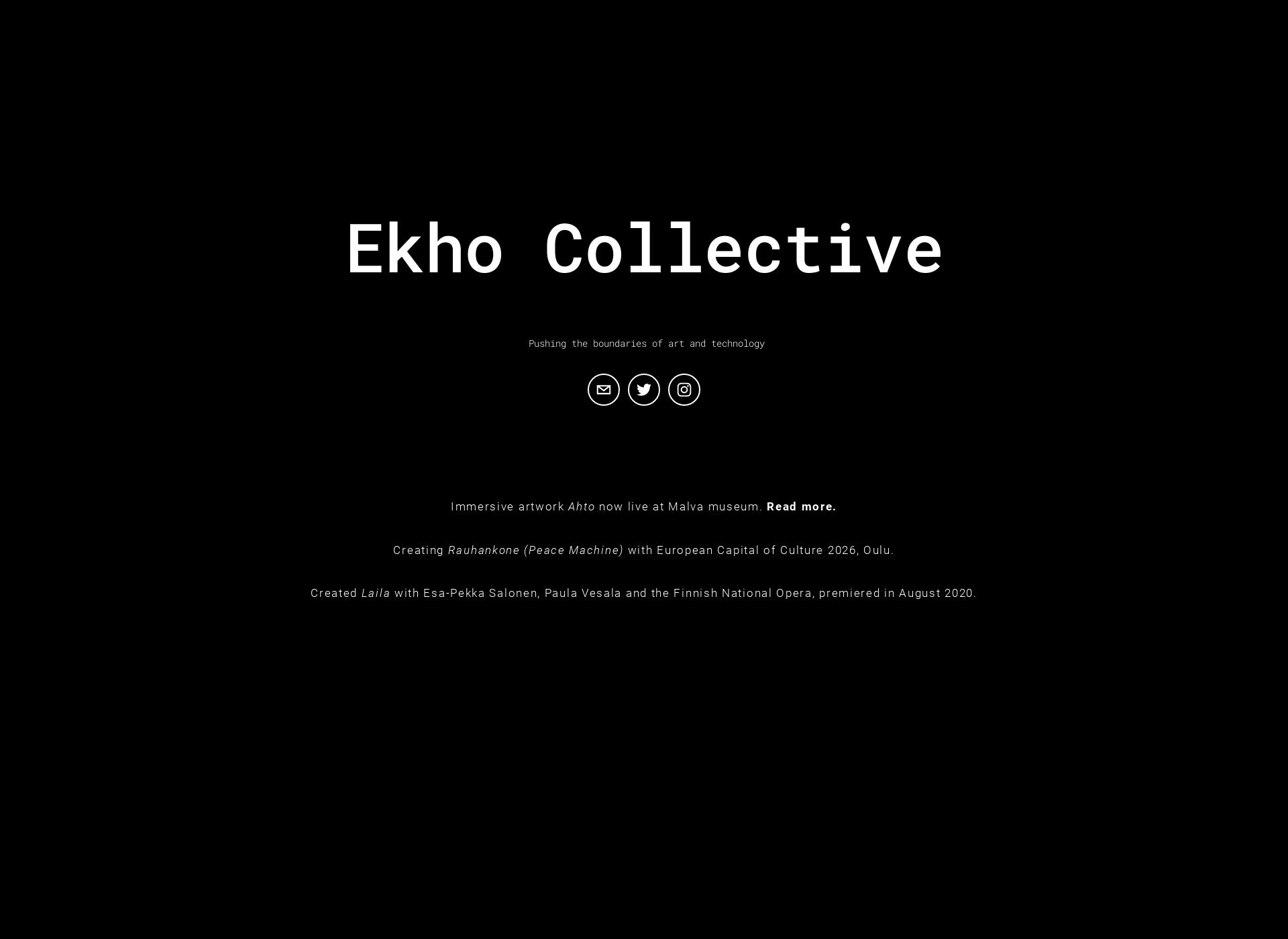 Screenshot for ekho.fi