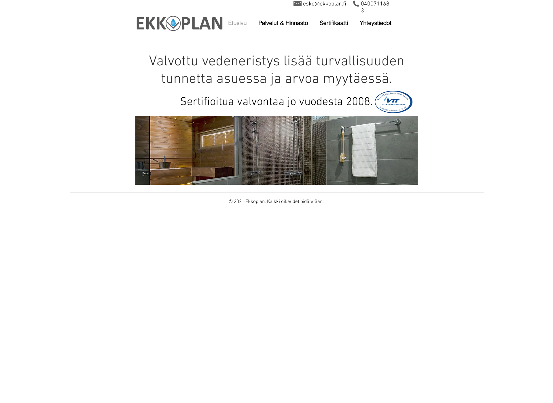 Skärmdump för ekkoplan.fi
