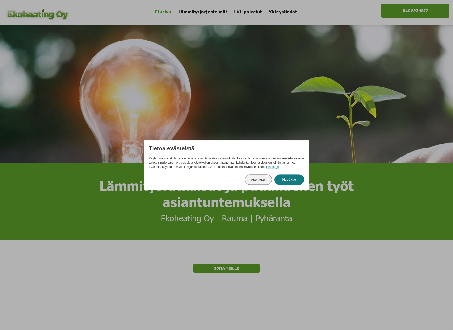 Screenshot for ekoheating.fi