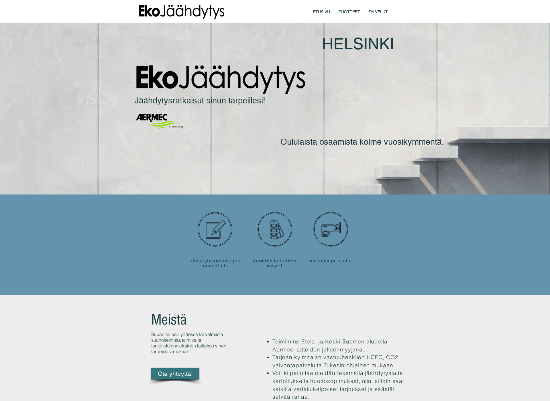 Screenshot for ekojaahdytys.fi