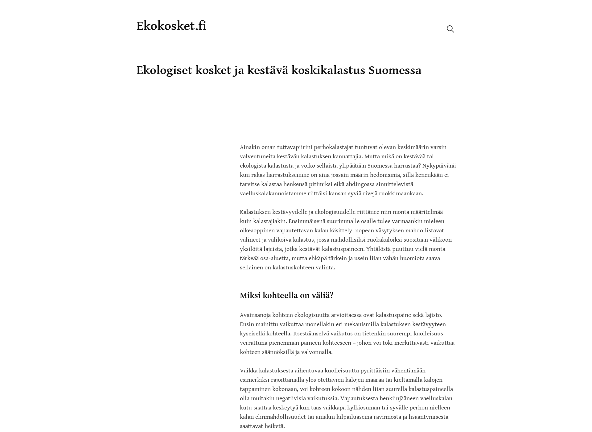 Skärmdump för ekokosket.fi
