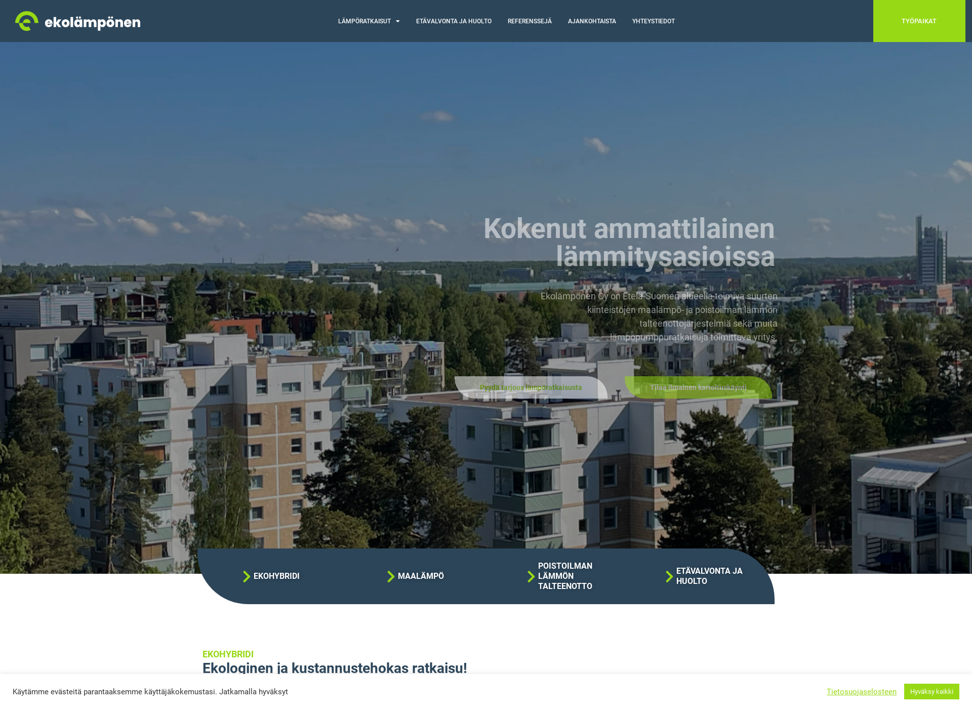Screenshot for ekolamponen.fi