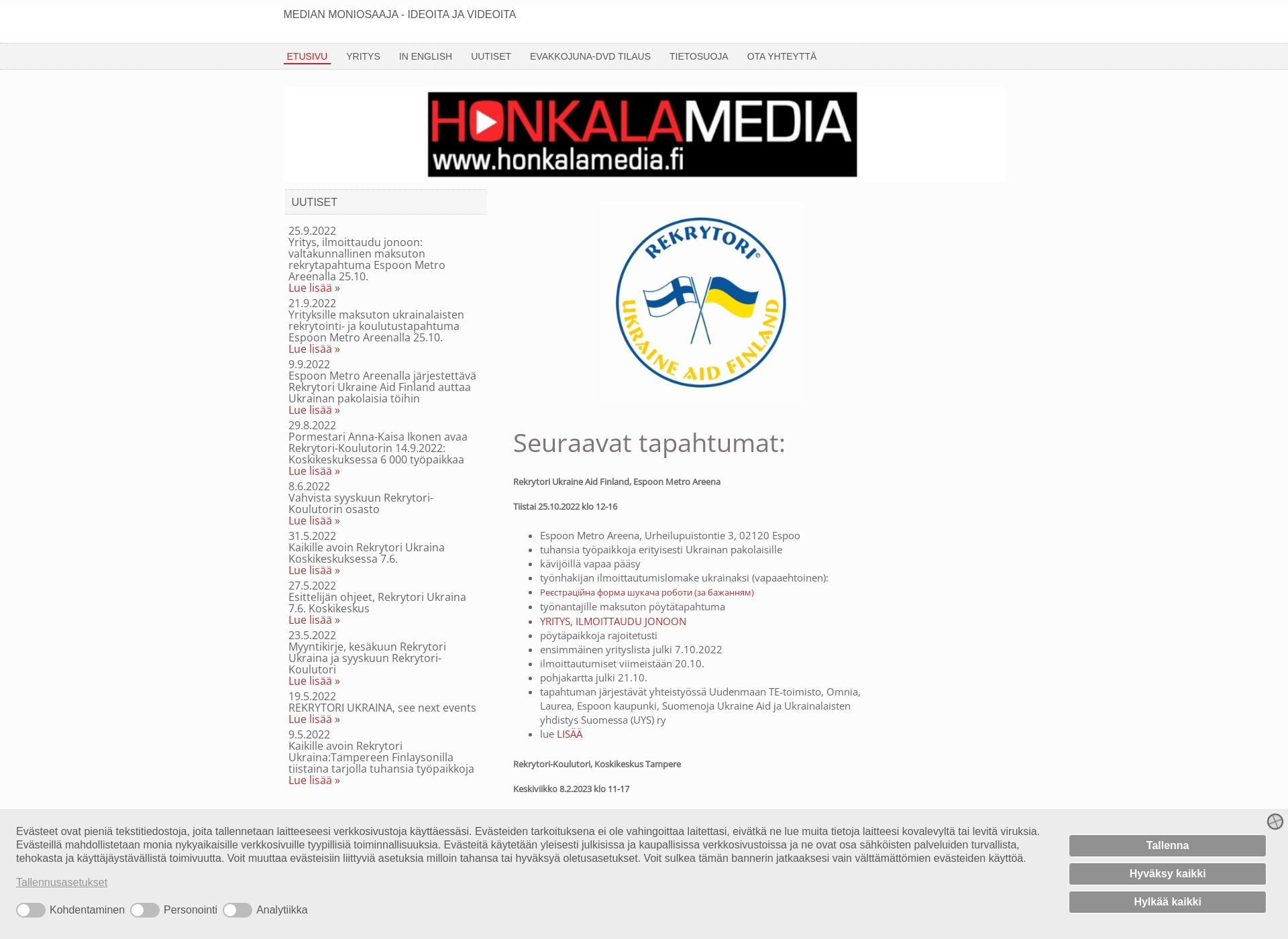 Screenshot for ekomaalari.fi