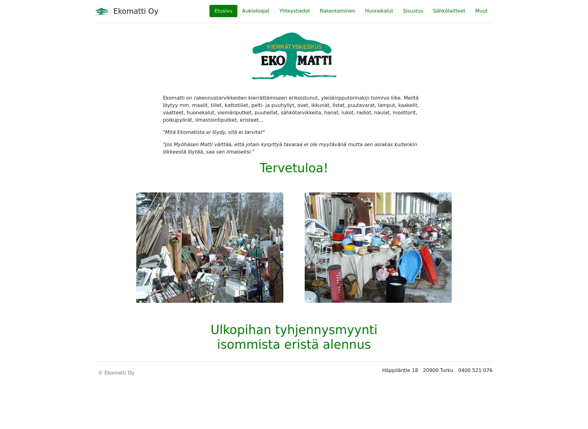 Screenshot for ekomatti.fi