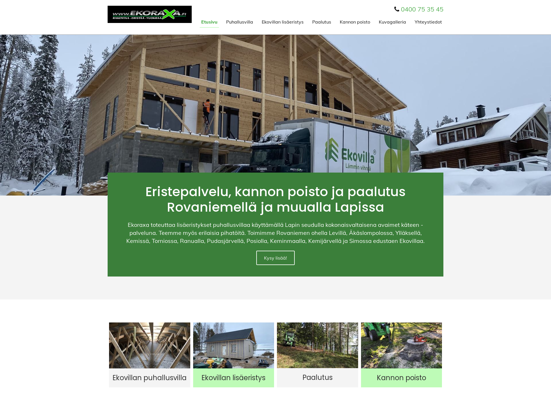 Screenshot for ekoraxa.fi
