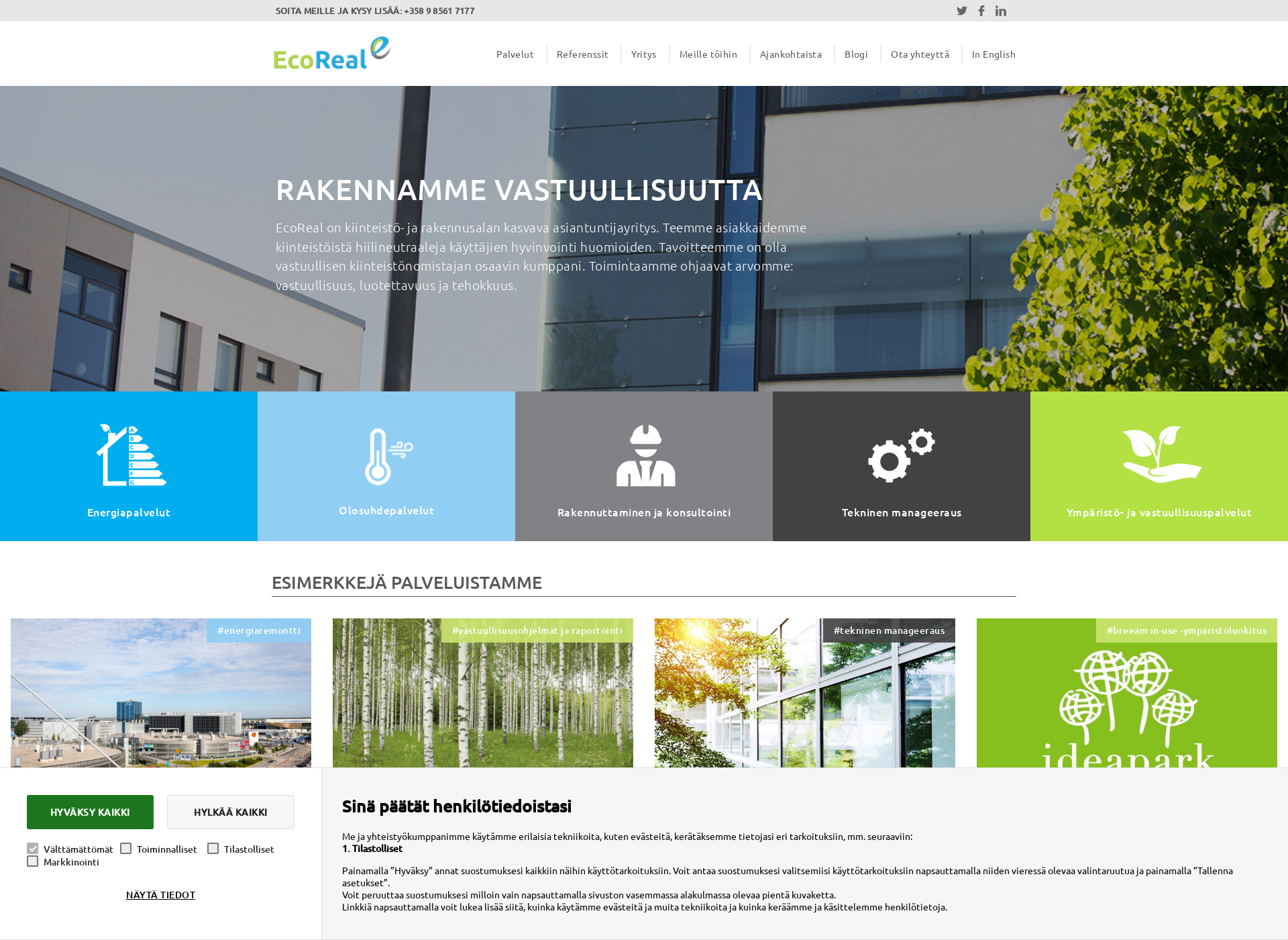 Screenshot for ekoreal.fi