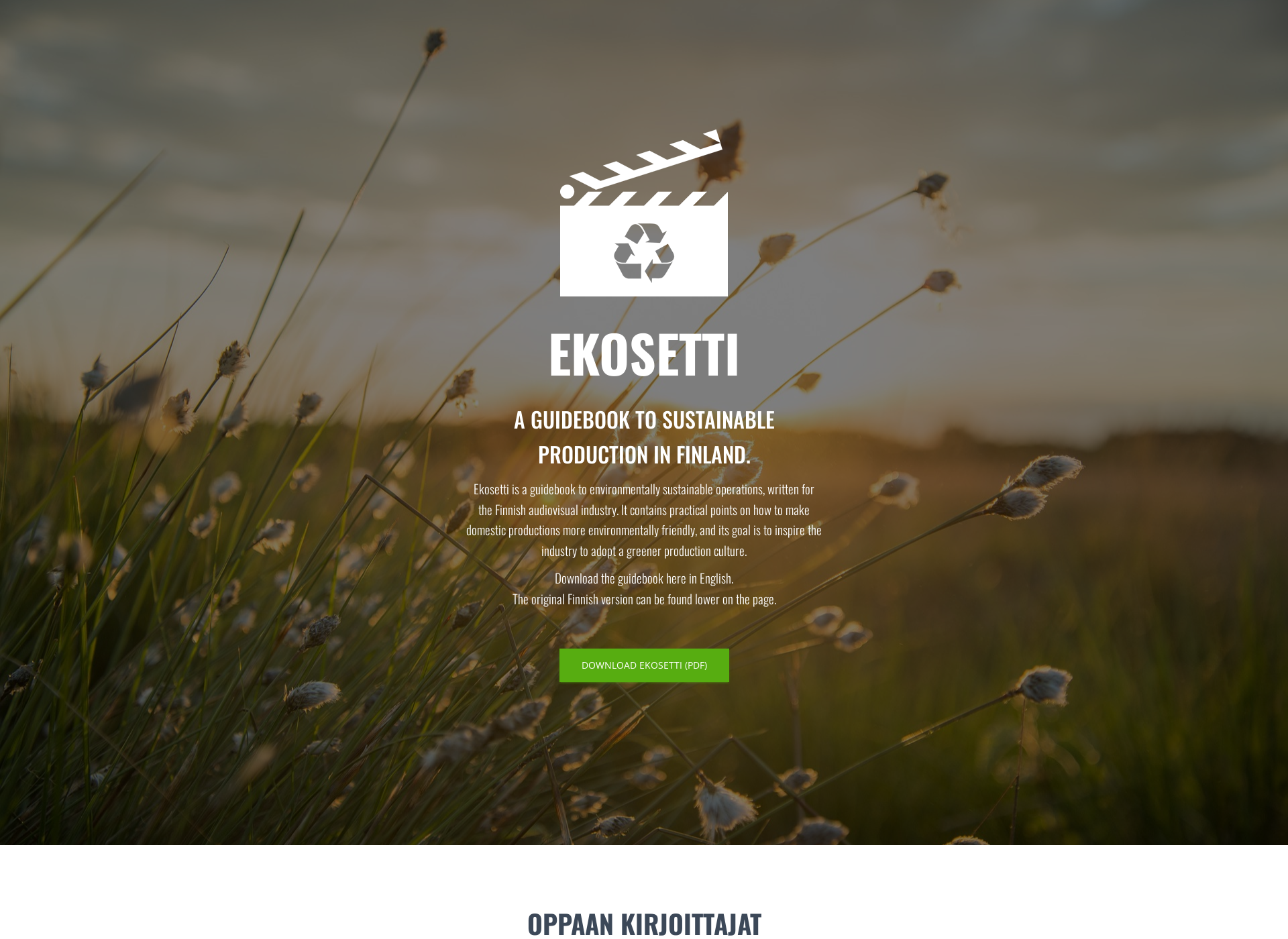Skärmdump för ekosetti.fi