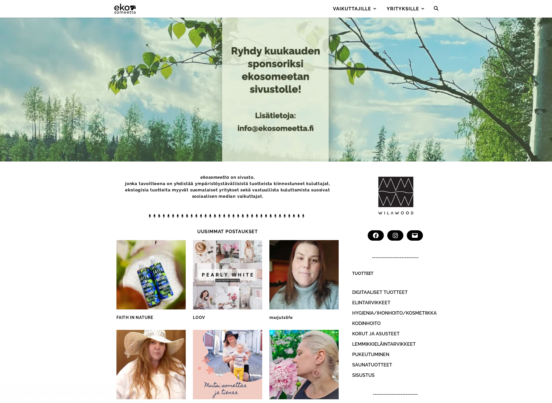 Screenshot for ekosomeetta.fi