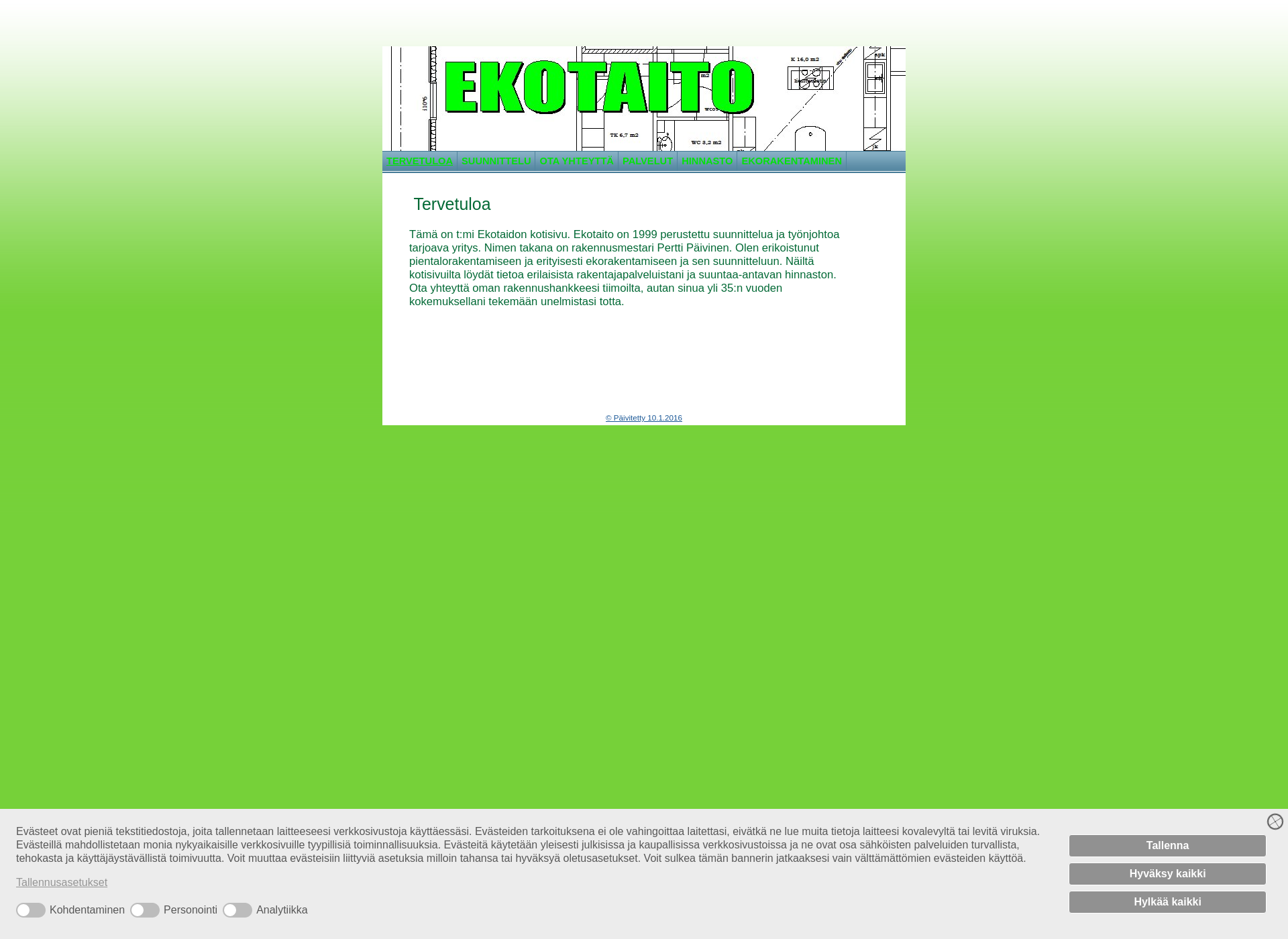 Skärmdump för ekotaito.fi