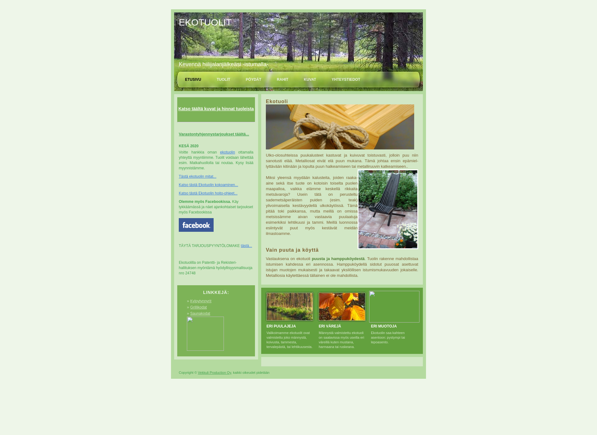 Screenshot for ekotuolit.fi