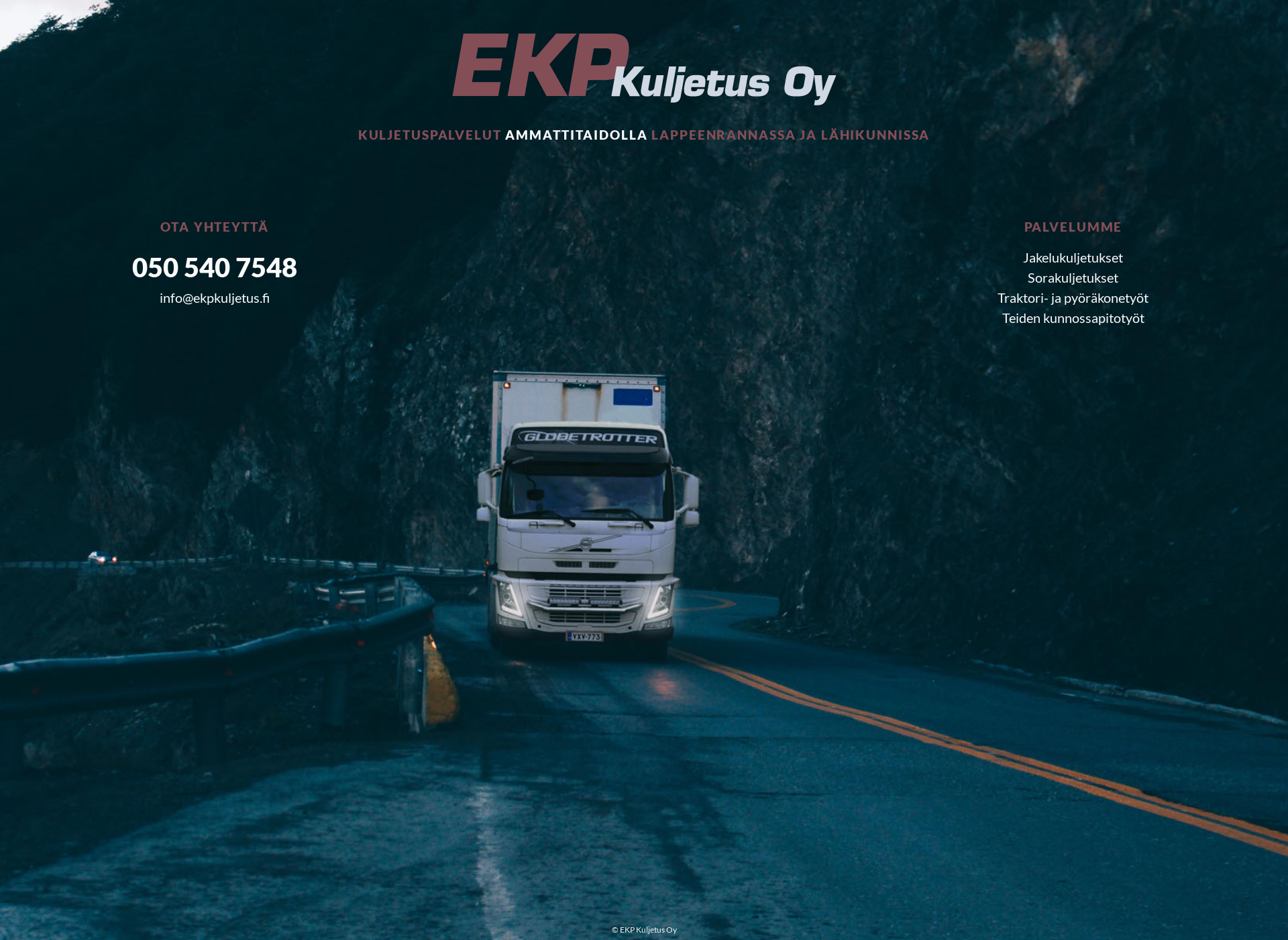 Screenshot for ekpkuljetus.fi