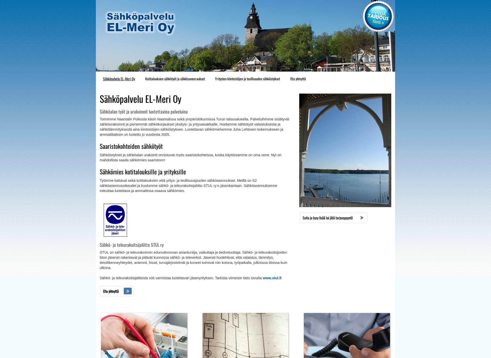 Screenshot for el-meri.fi