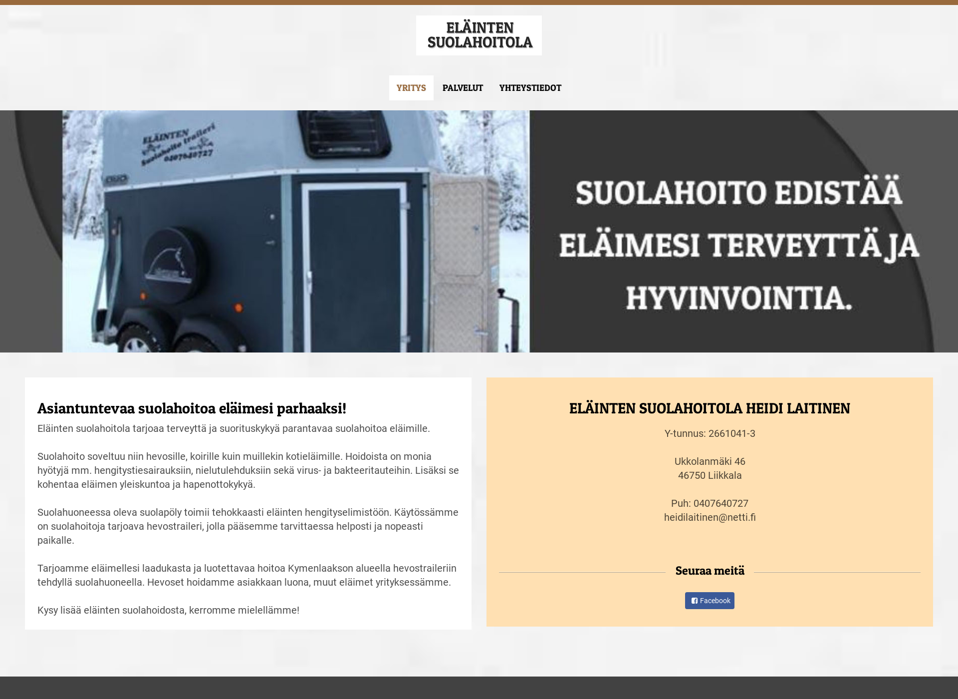 Screenshot for elaintensuolahoitolaheidilaitinen.fi