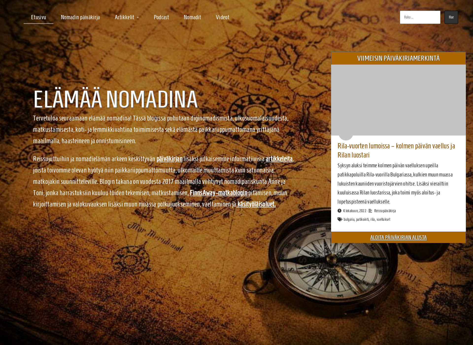 Screenshot for elamaanomadina.fi