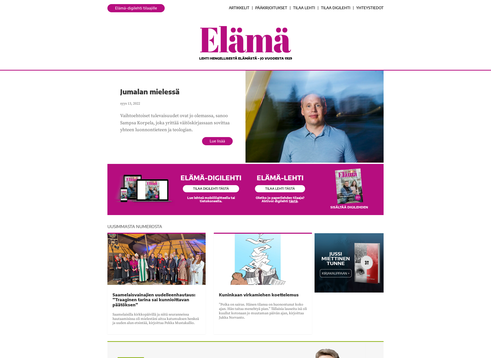 Screenshot for elamalehti.fi