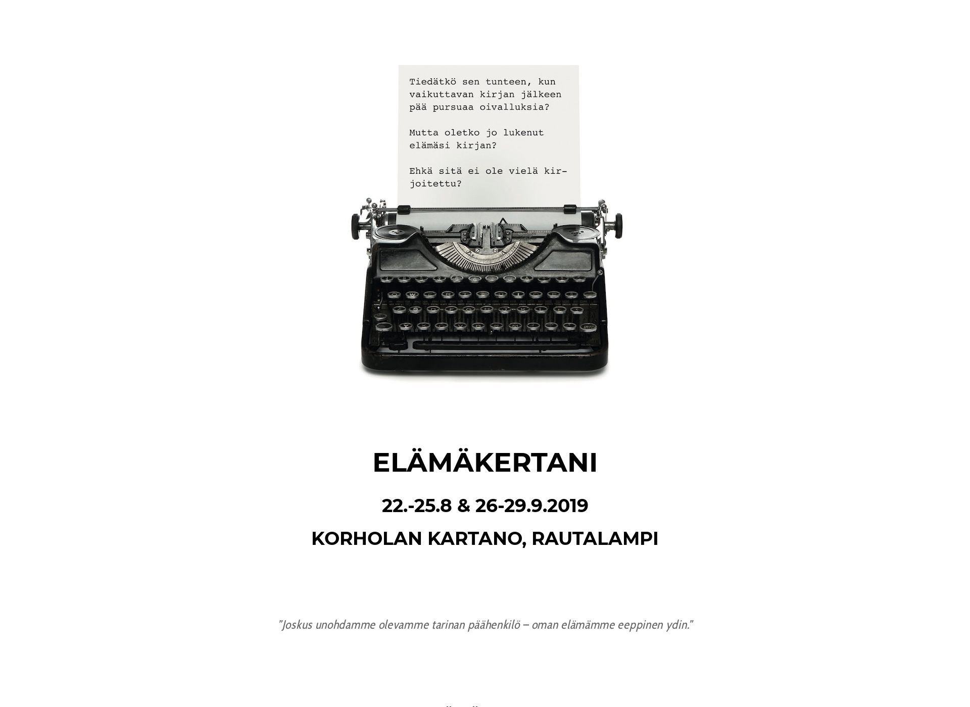 Screenshot for elamankerta.fi