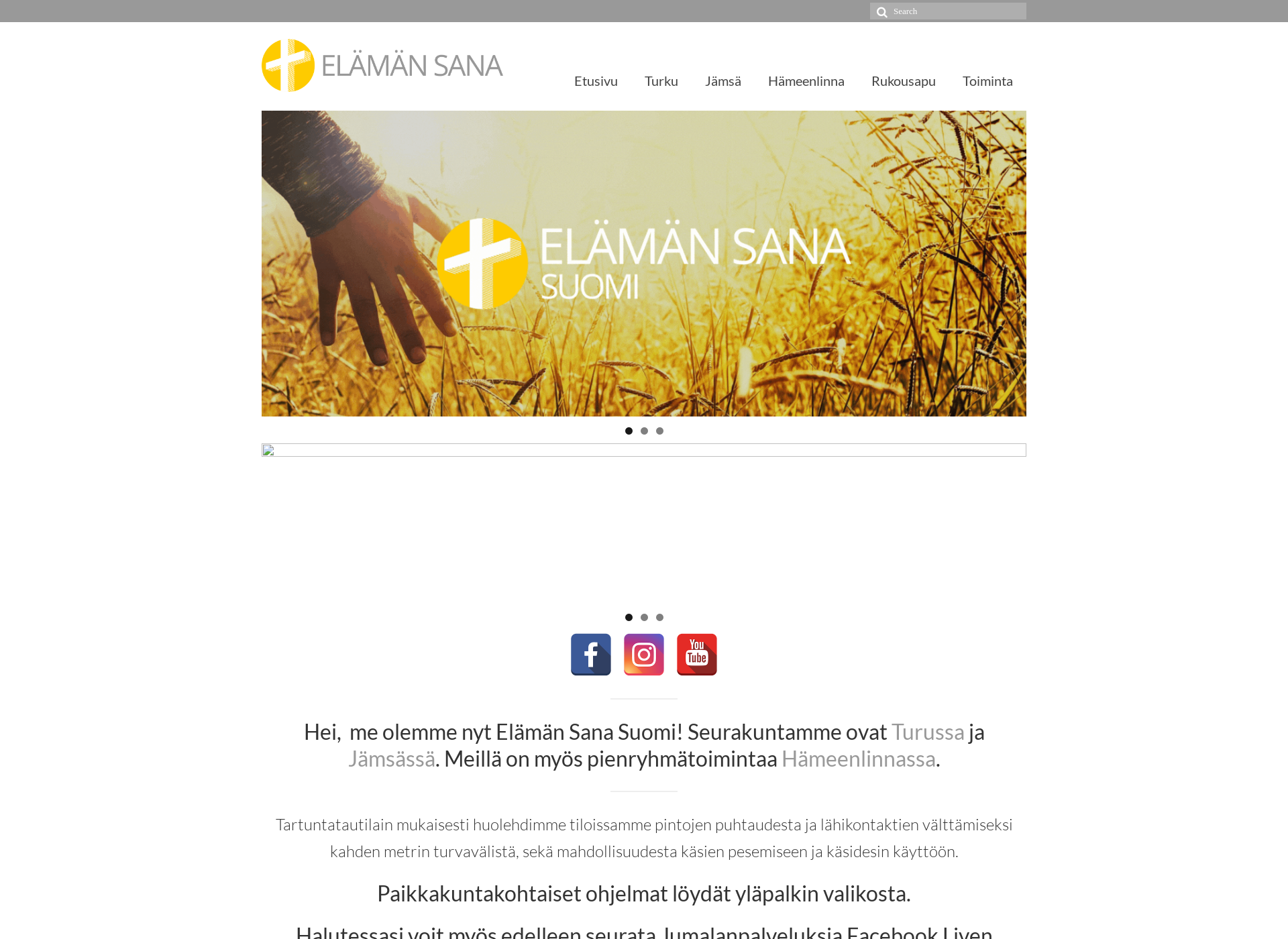 Screenshot for elamansana.fi