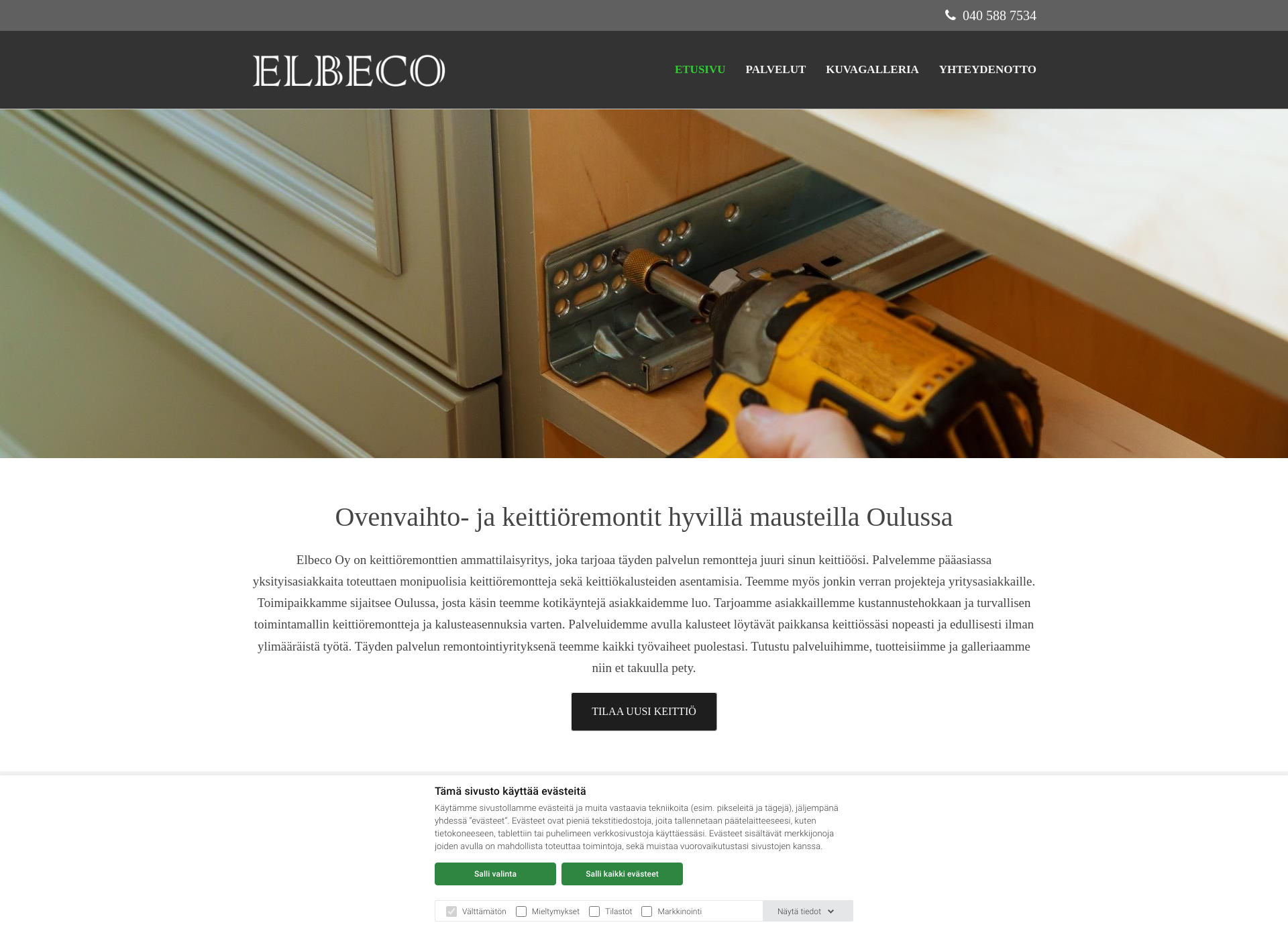 Screenshot for elbeco.fi