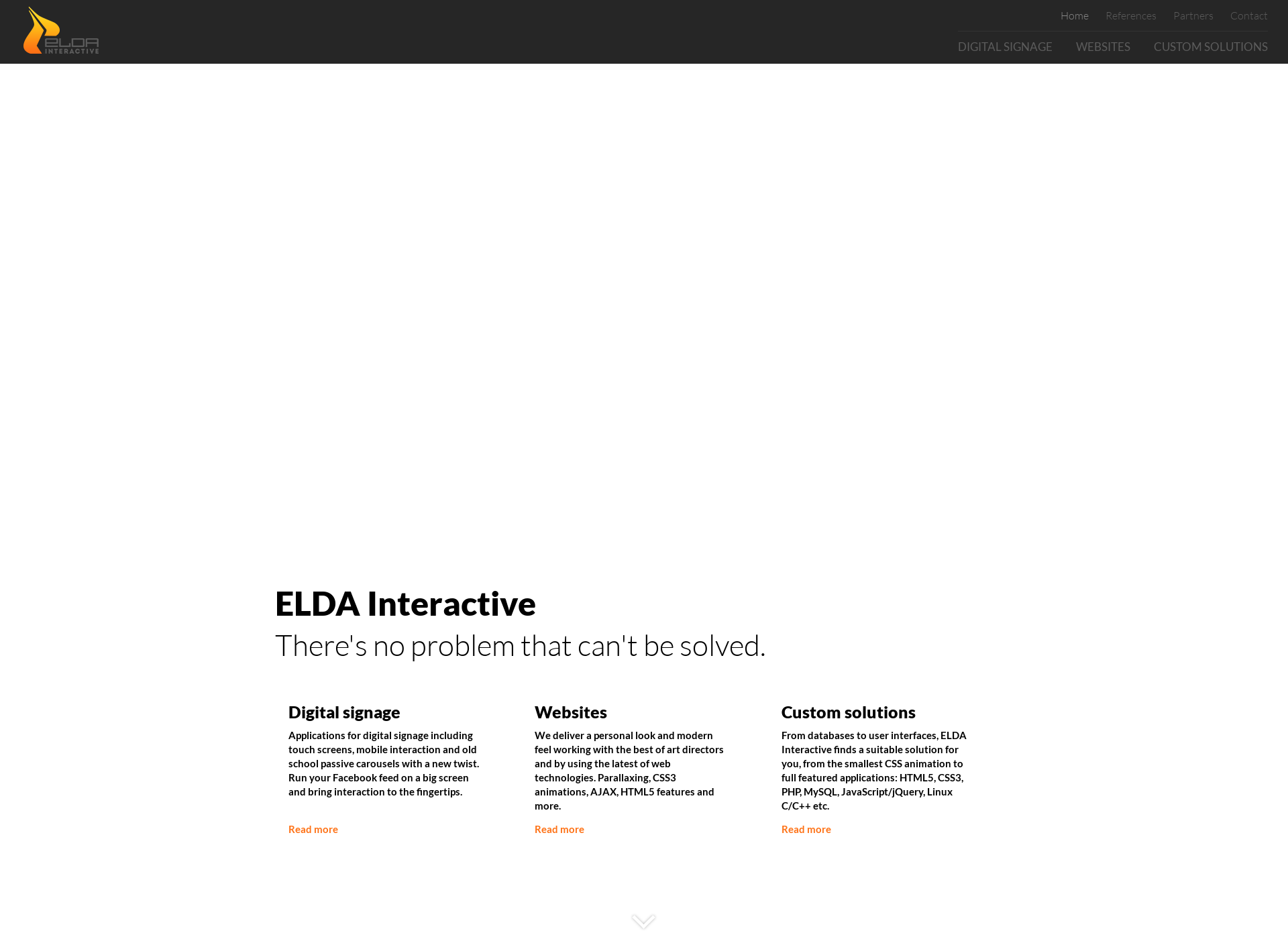 Screenshot for eldainteractive.fi