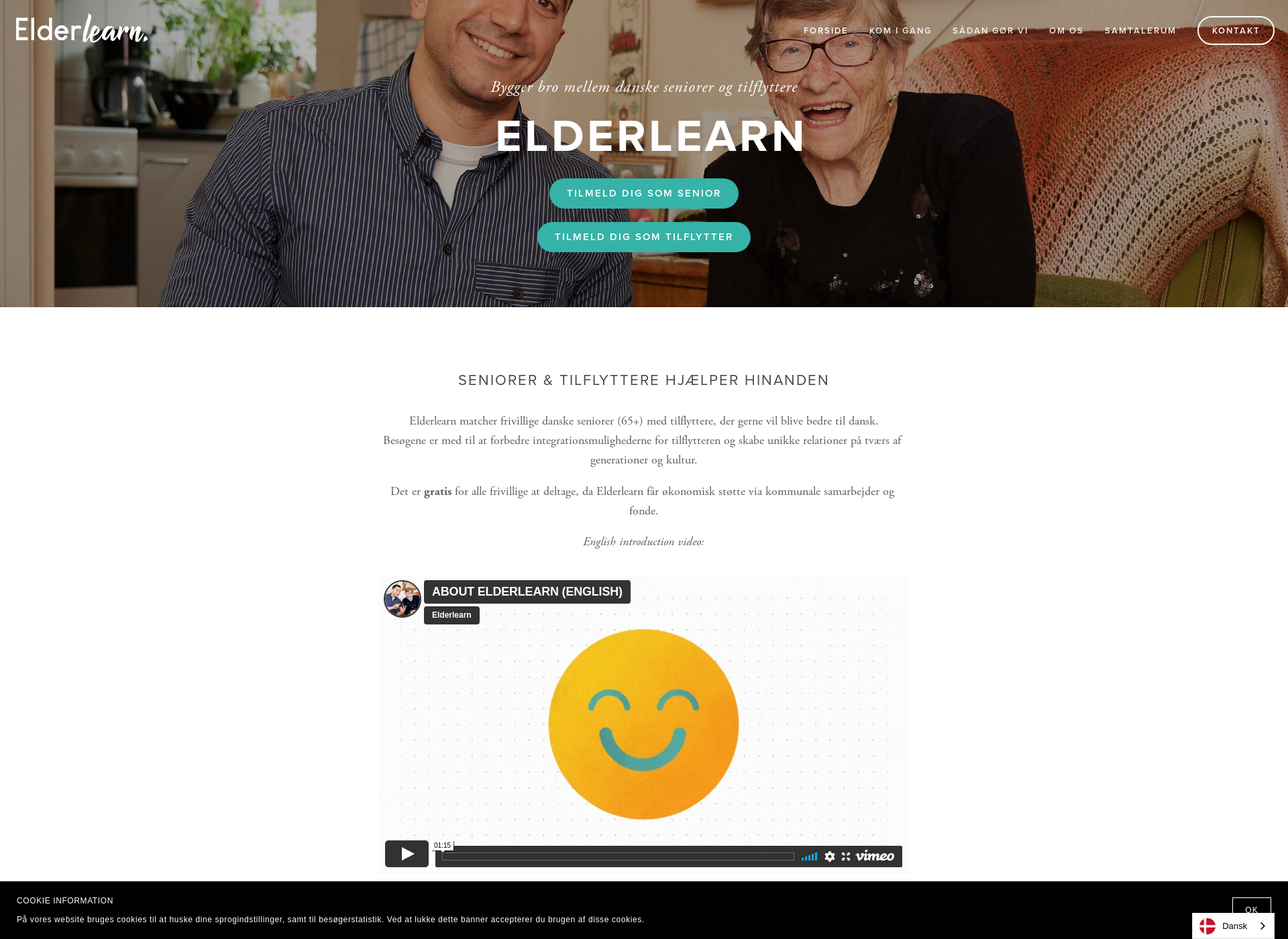 Skärmdump för elderlearn.fi
