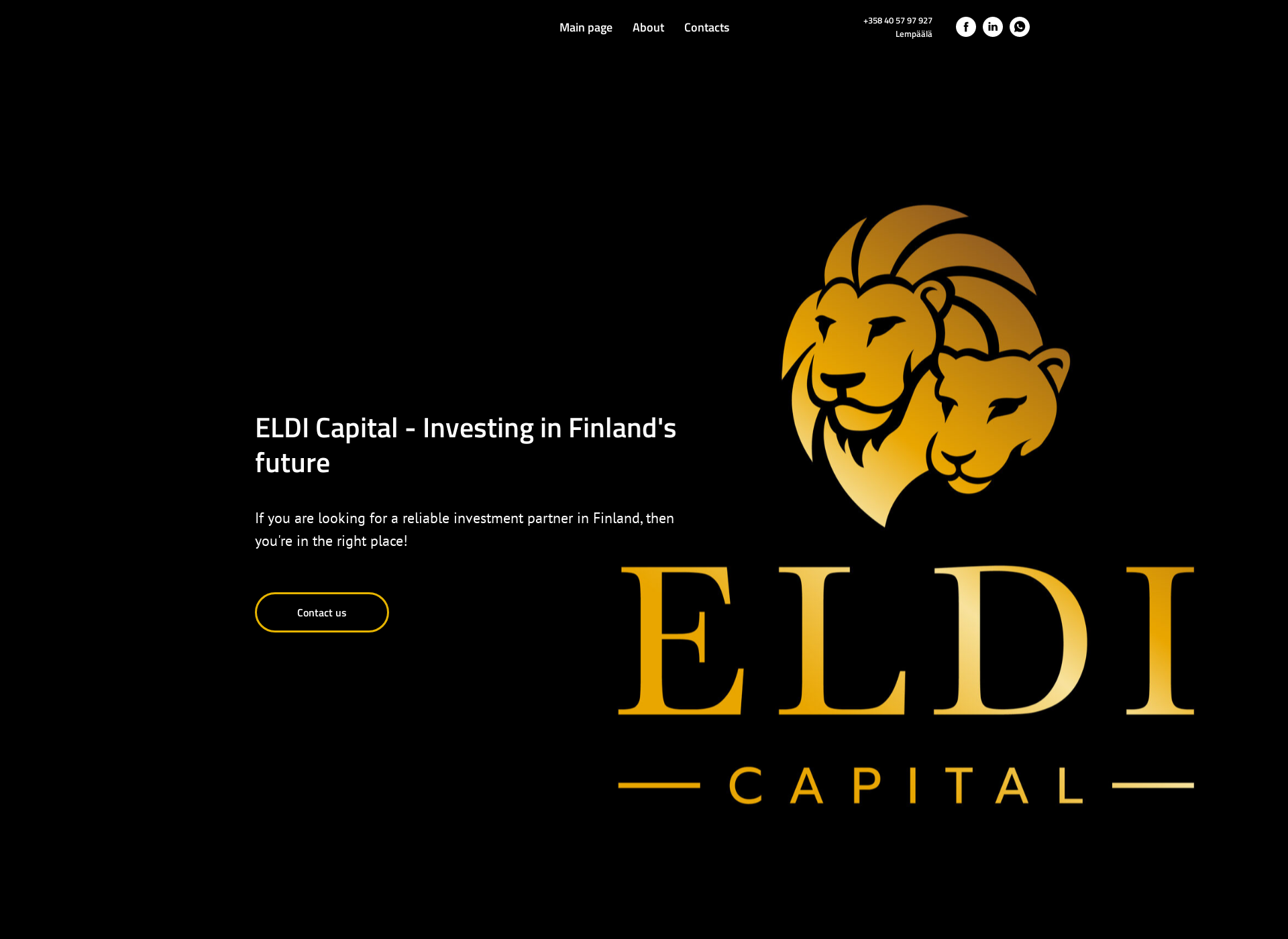 Screenshot for eldicapital.fi